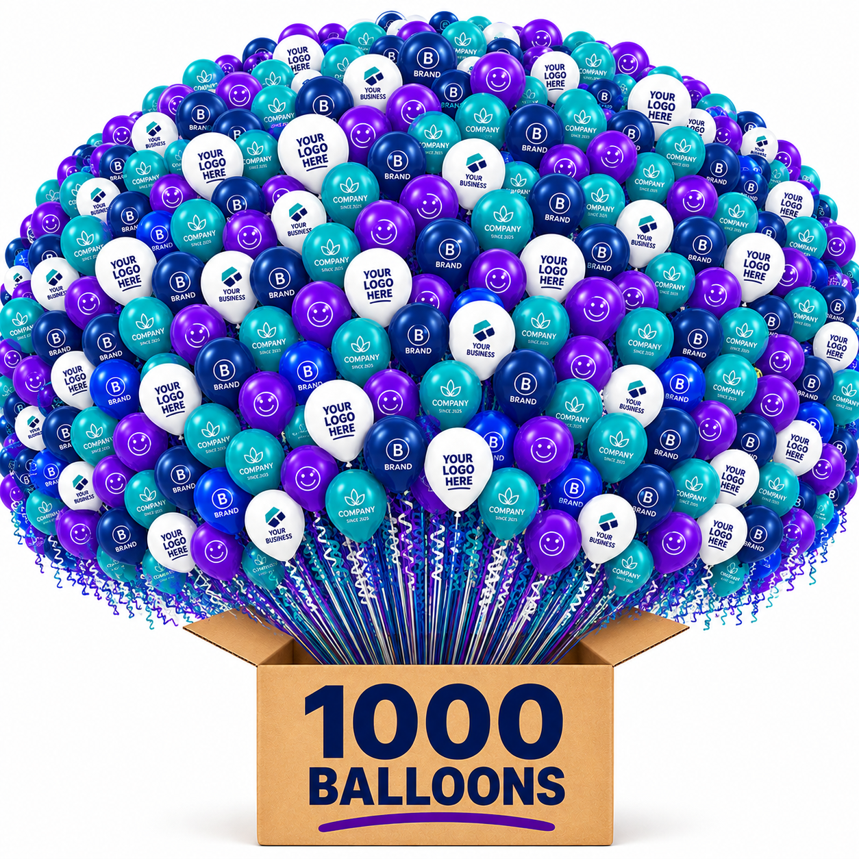 1000 Custom Printed Balloons